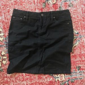 Gap Stretch denim Black skirt.